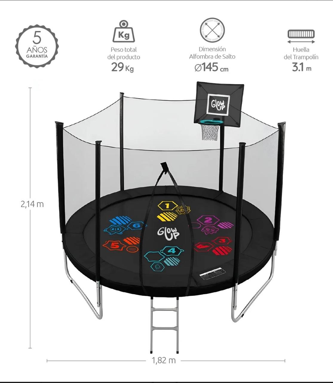 Cama elástica saltarina Glow Up - Imagen 5