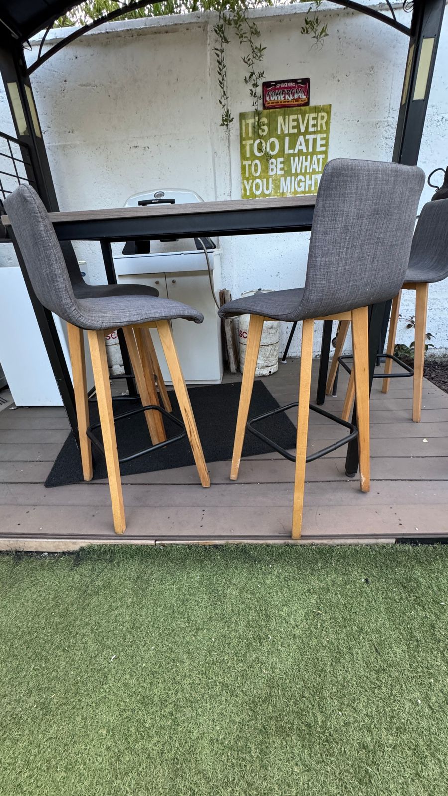 Juego comedor terraza o balcón con 4 sillas Sur Diseño - Imagen 4
