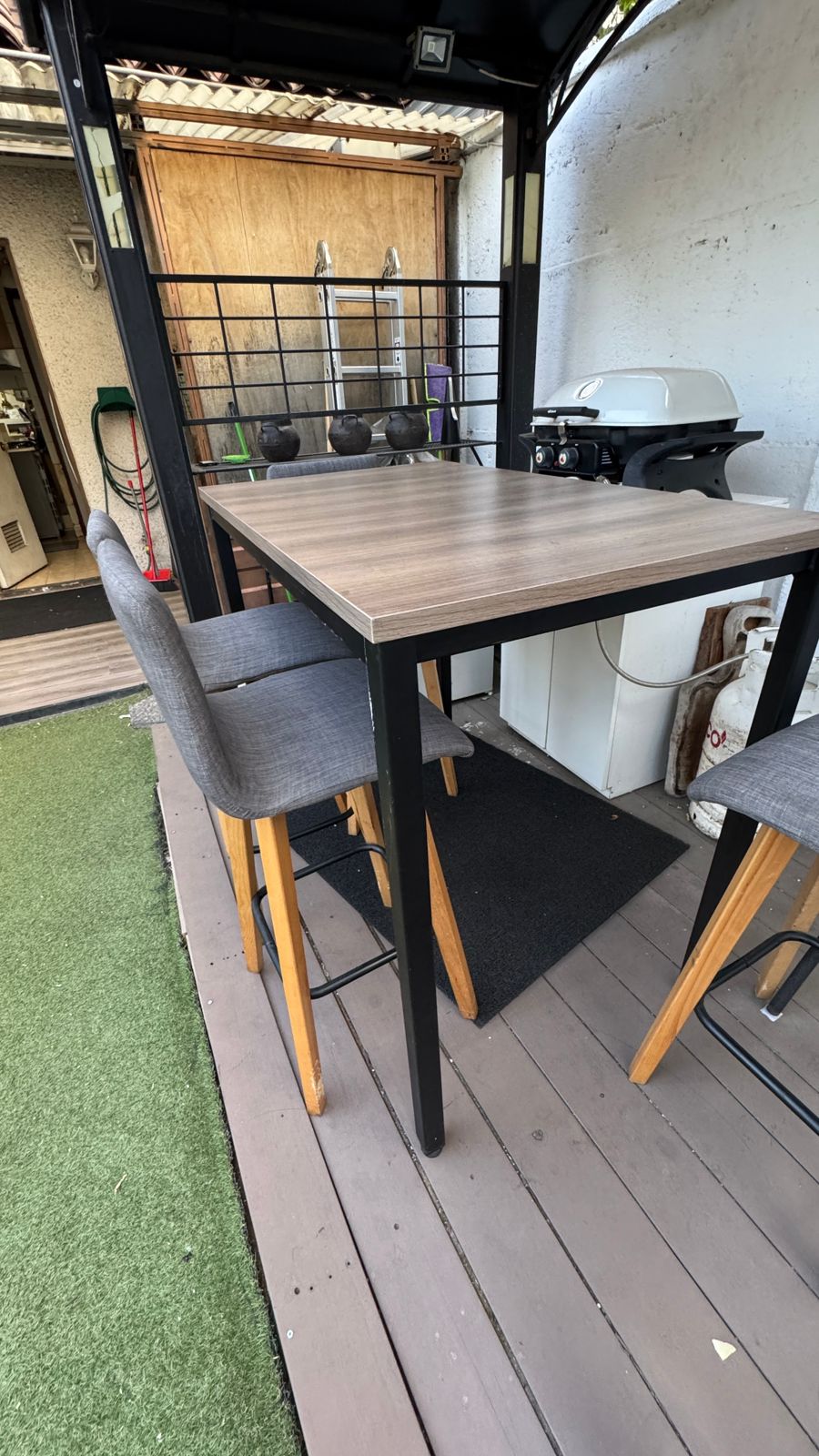 Juego comedor terraza o balcón con 4 sillas Sur Diseño - Imagen 5