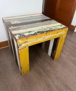 Mesa lateral rustica madera