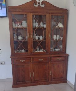 Vitrina 3 cuerpos antigua de madera