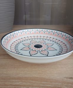 Plato fuente decorativa flor