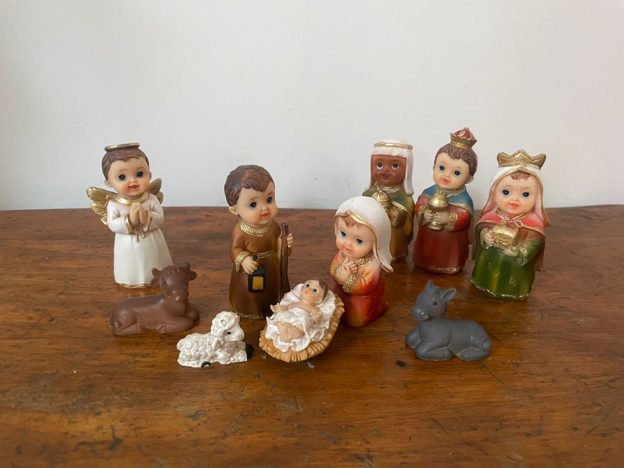 Pesebre navideño resina