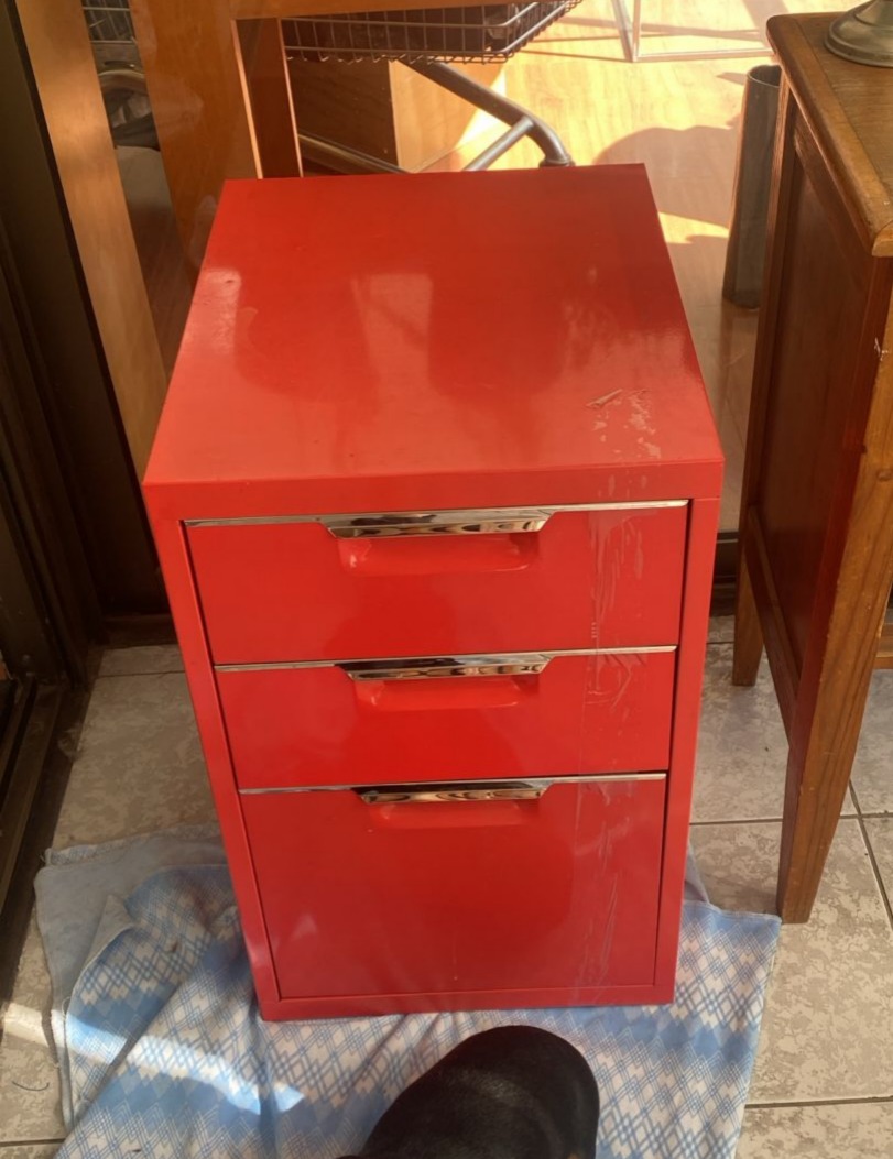 Kardex rojo 2 cajones