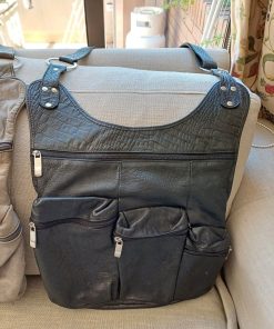 Cartera 100% cuero negra