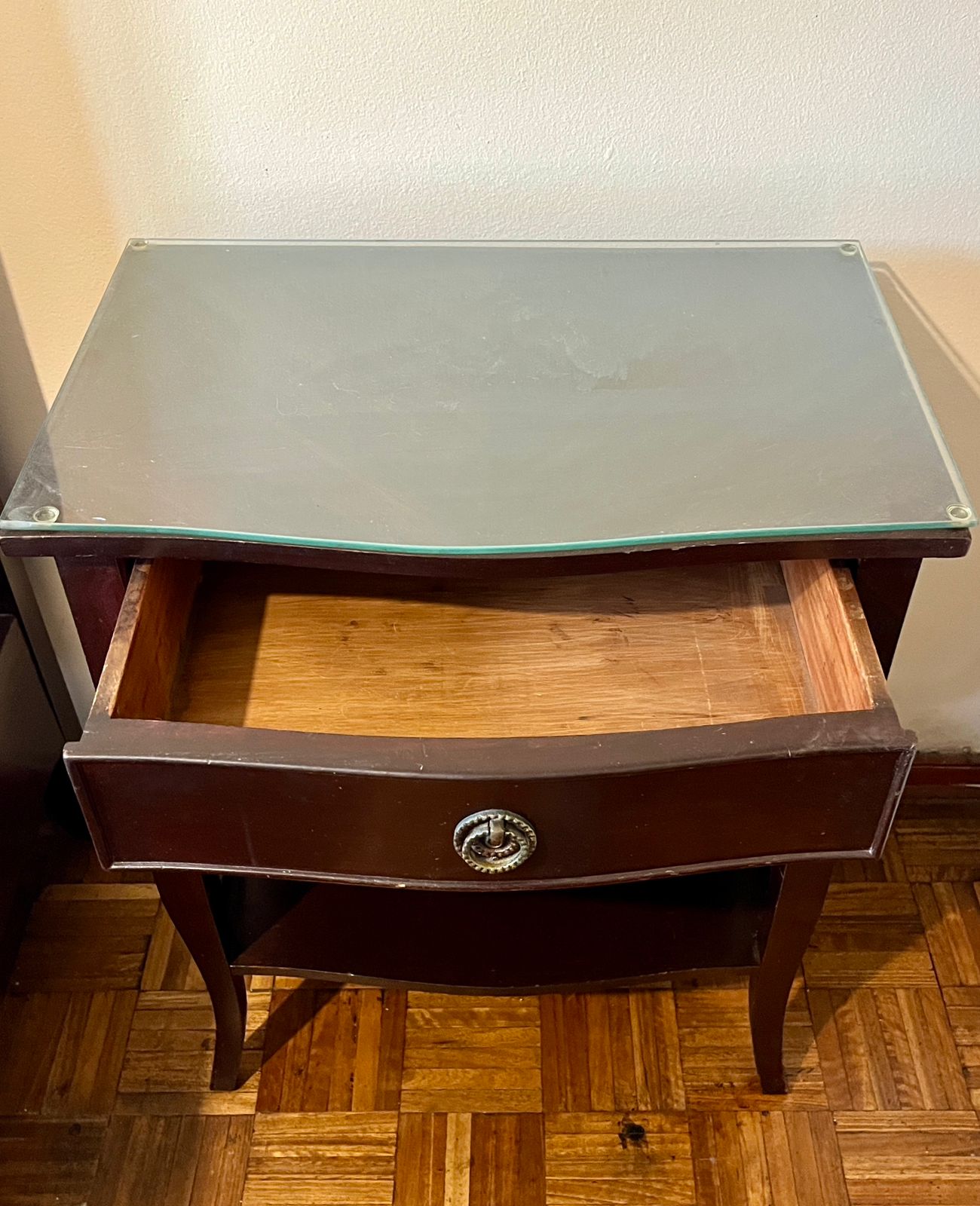 Juego dormitorio cama 1 plaza con veladores y espejo - Imagen 6