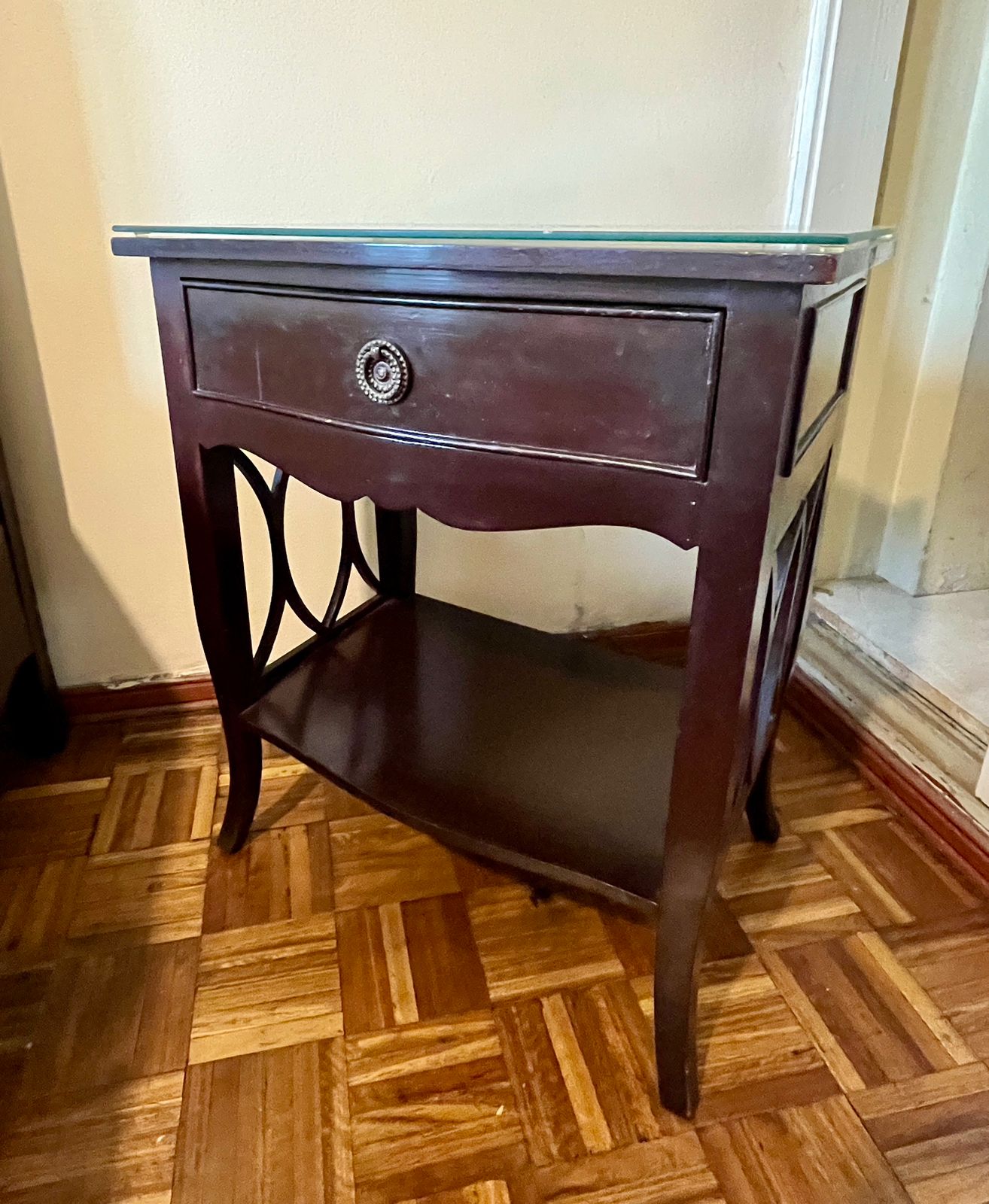 Juego dormitorio cama 1 plaza con veladores y espejo - Imagen 7