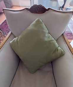 Cojines tela verde relleno algodón