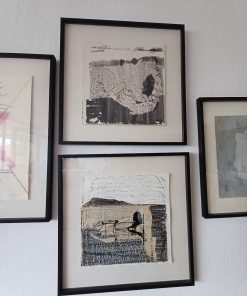 Cuadros grabados marco negro