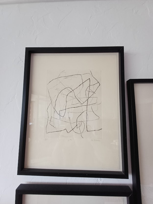 Cuadros “Jardines” y “Bailes” firmados enmarcados - Imagen 2