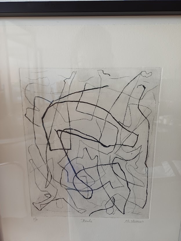 Cuadros “Jardines” y “Bailes” firmados enmarcados - Imagen 3