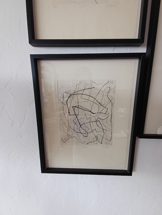 Cuadros “Jardines” y “Bailes” firmados enmarcados - Imagen 4