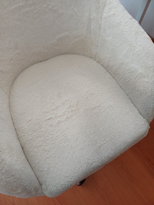 Silla escritorio copito blanco Just Home Collection - Imagen 3