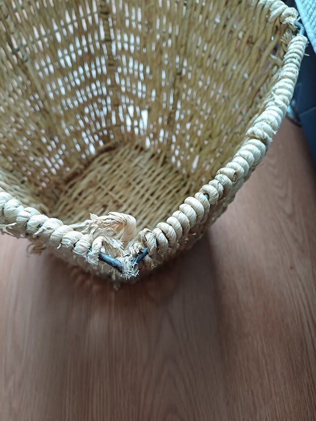 Canasto basurero mimbre - Imagen 2