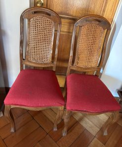 Par de sillas enjuncadas encina