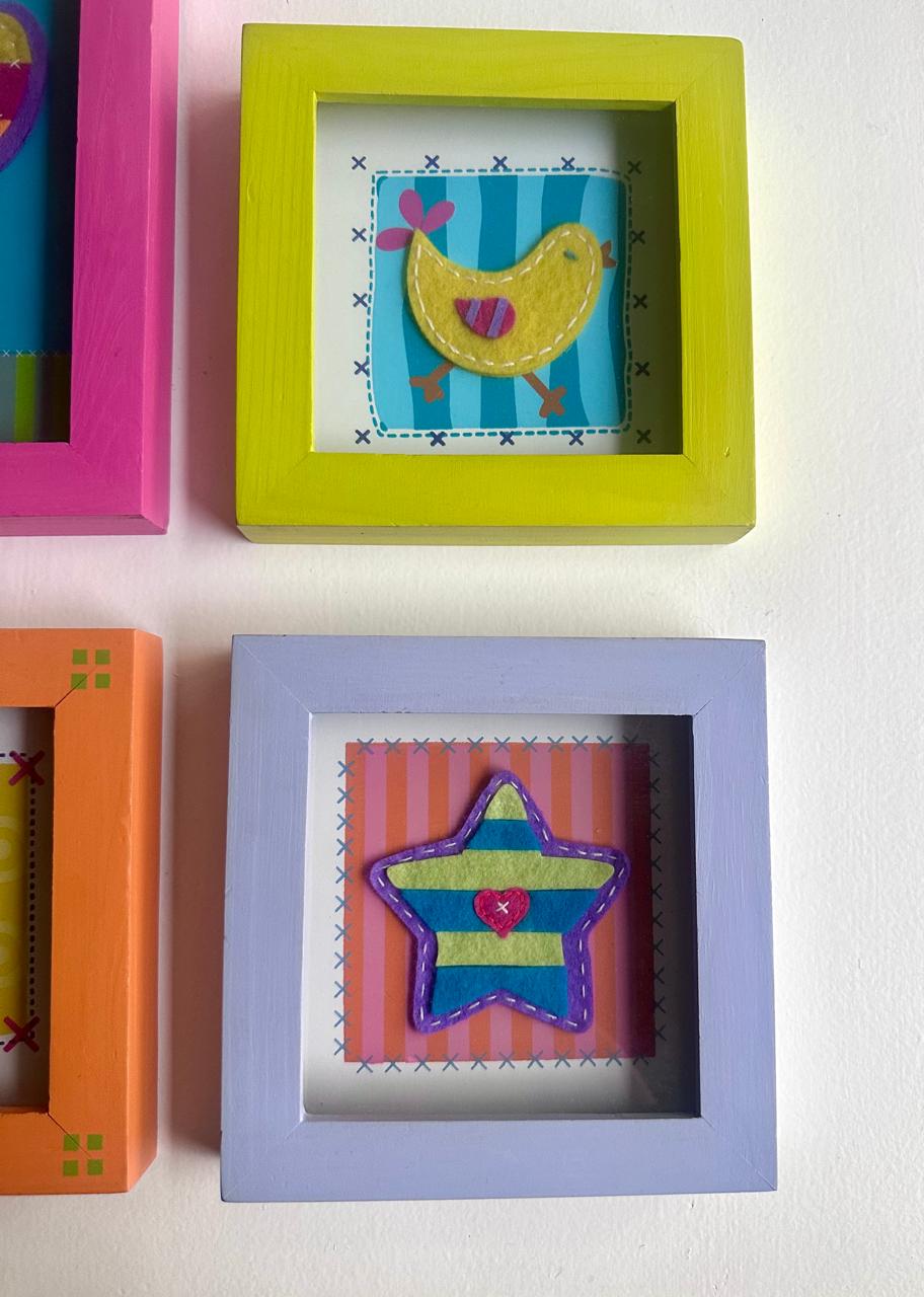 Set de 4 cuadros deco infantil Casa ideas - Imagen 2