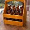 Caja porta cervezas de madera estilo rústico