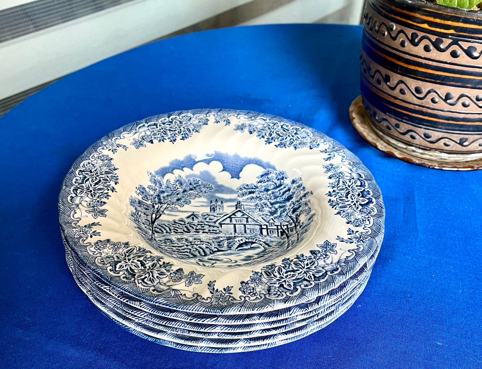 Juego de 6 platos hondos ingleses Churchill - Imagen 2