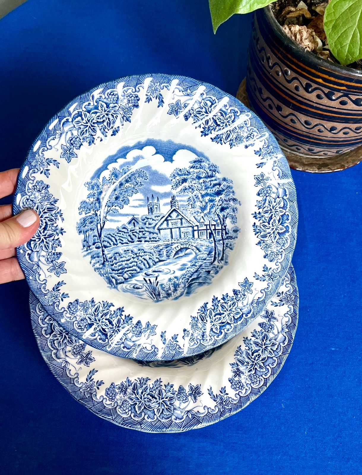 Juego de 6 platos hondos ingleses Churchill - Imagen 3