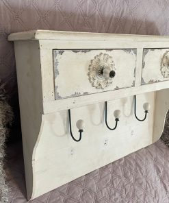 Perchero recibidor vintage decapado