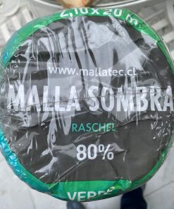 Rollo malla Raschel 80% color verde