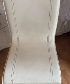 Silla escritorio blanca ecocuero