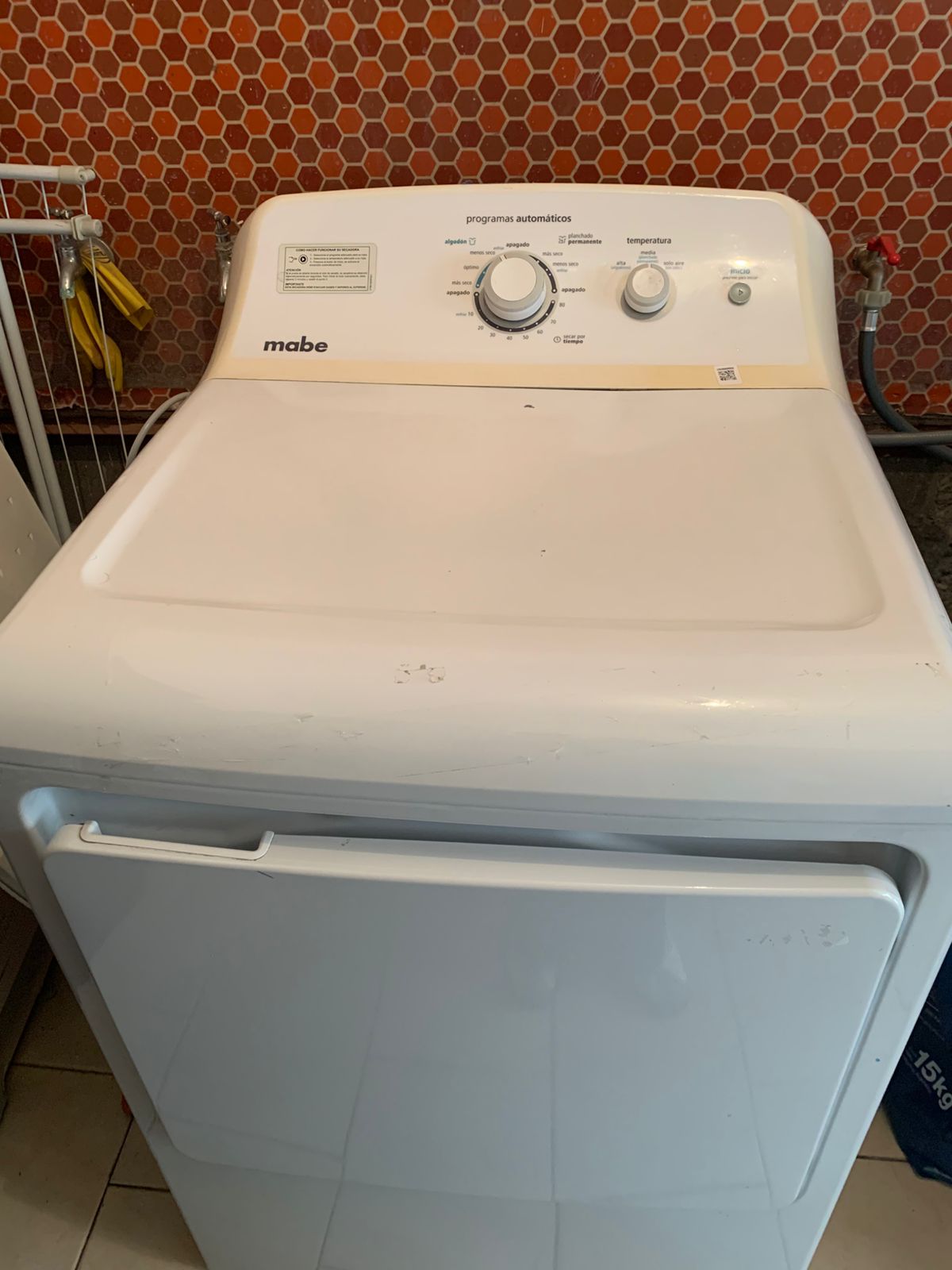 Secadora gas licuado Mabe 20 kg
