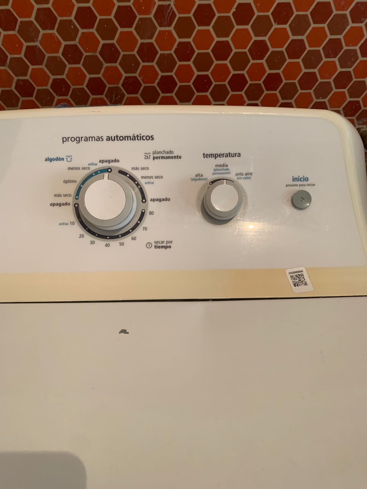 Secadora gas licuado Mabe 20 kg - Imagen 3