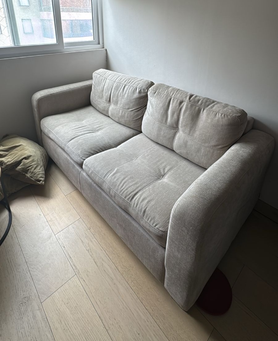 Sofá cama 2 cuerpos gris Valentino Rosen - Imagen 2