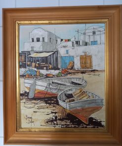 Cuadro caleta y botes