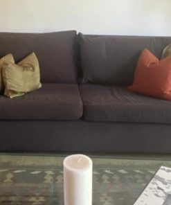 Sofá 3 cuerpos gris Aquaclean