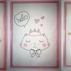 Set 3 cuadros grandes gatos