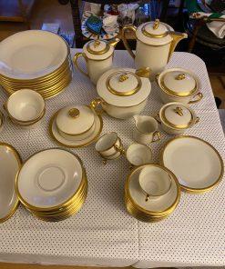 Juego de loza porcelana czechoslovakia con sello