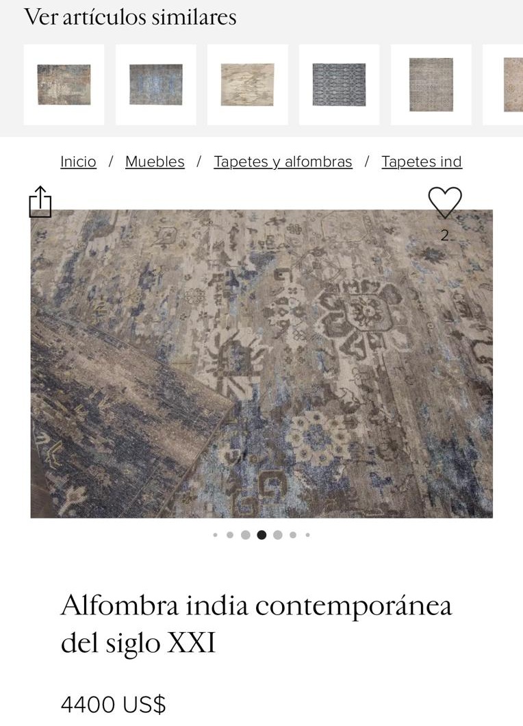 Alfombra Rainbow hecha a mano viscosa - Imagen 9