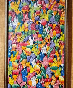 Cuadro pintura dominicana enmarcado