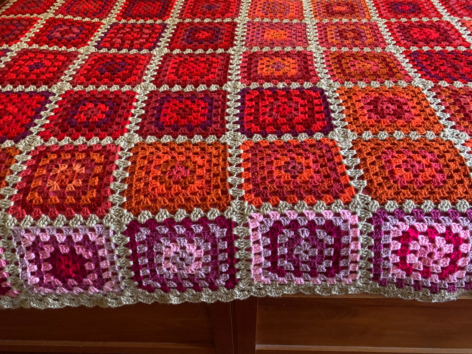 Cubrecama Super King crochet - Imagen 4