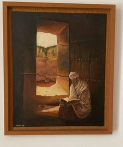 Cuadro óleo monje india