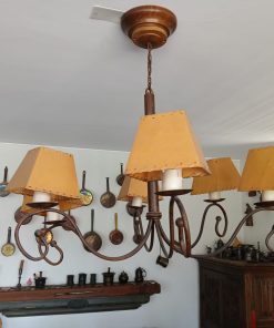 Lámpara de techo fierro con 6 luces