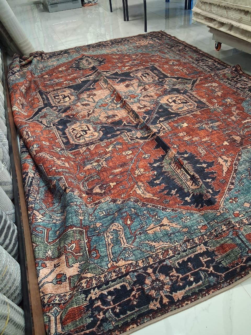 Alfombra turca algodón reciclado Tiderug
