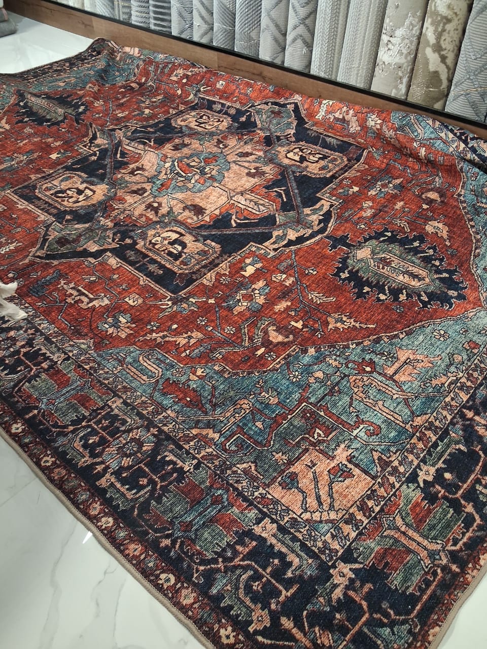 Alfombra turca algodón reciclado Tiderug - Imagen 3
