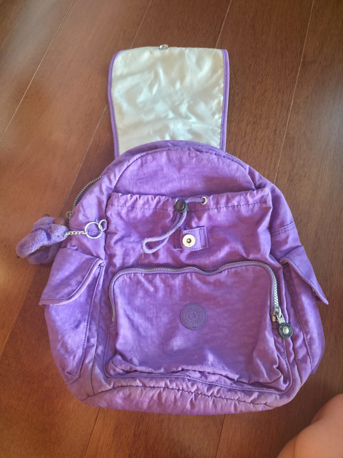 Mochila Kipling morada - Imagen 2