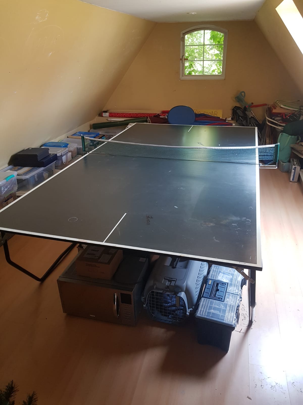 Mesa de ping pong negra