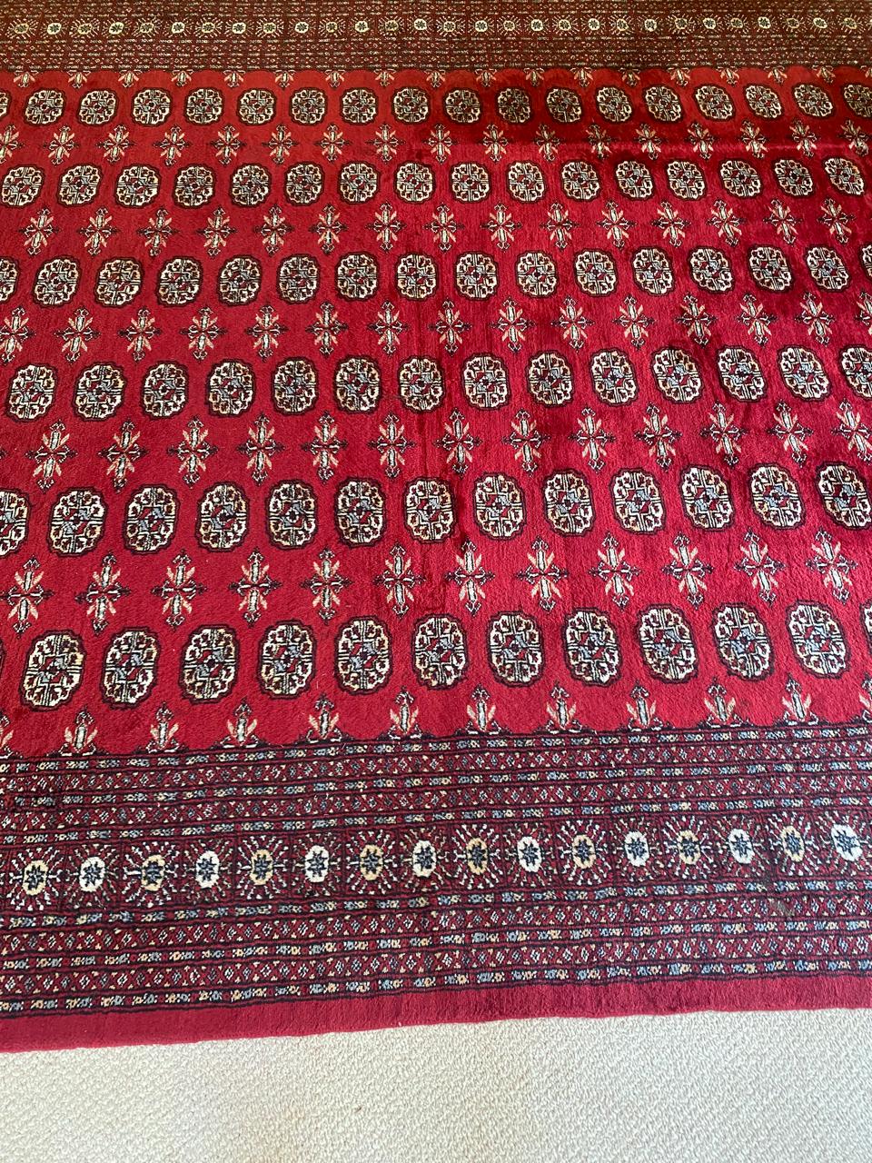 Alfombra tonos rojos Bokhara - Imagen 5