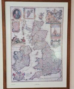 Cuadro lámina mapa UK