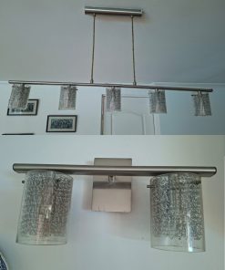 Lámpara de techo 5 luces y 2 apliques Eglo