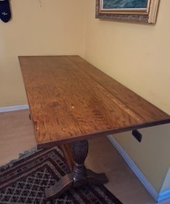 Arrimo o mesa de comedor plegable maciza encina