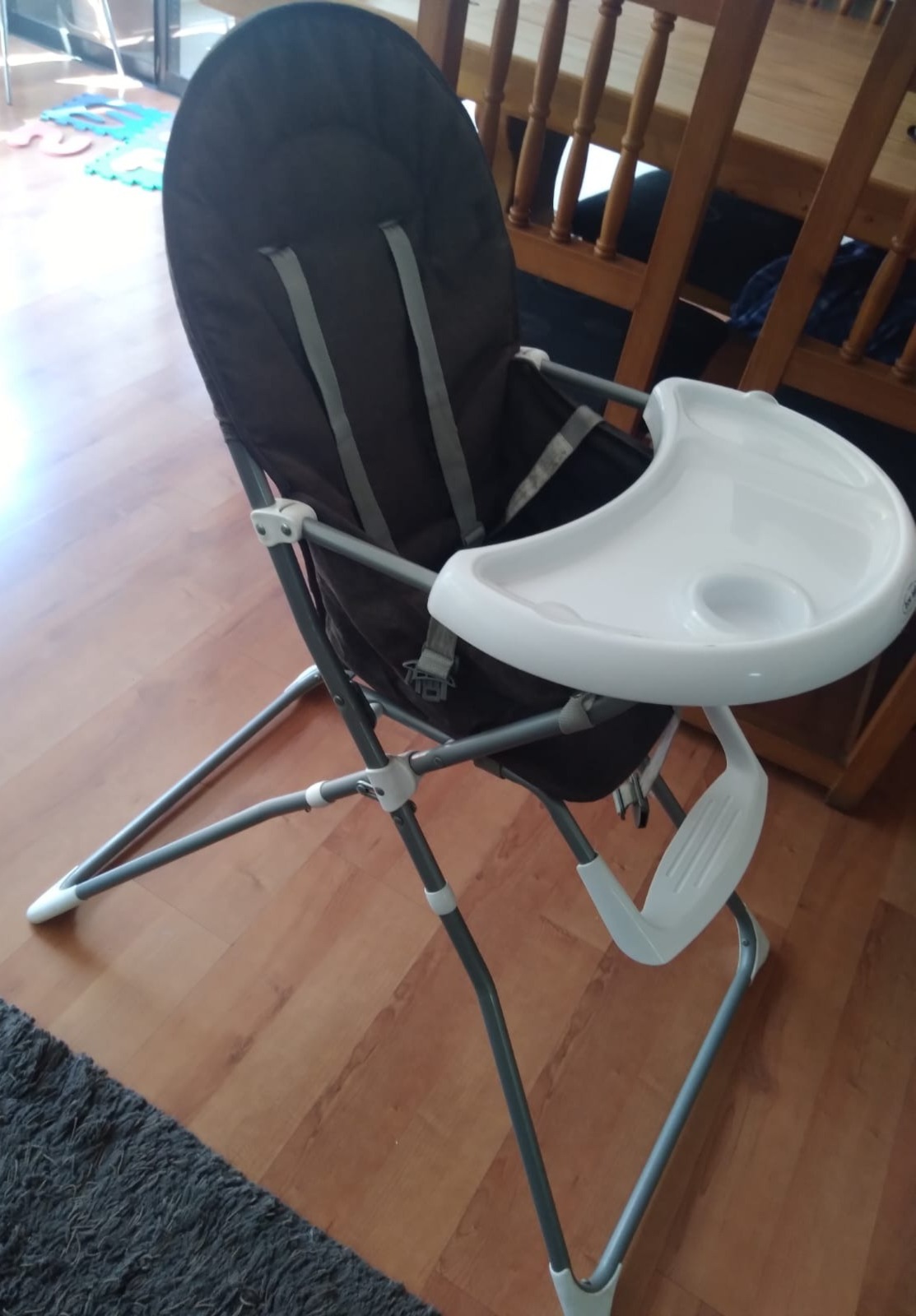 Silla de Comer Plegable Vectra Gris Bebesit