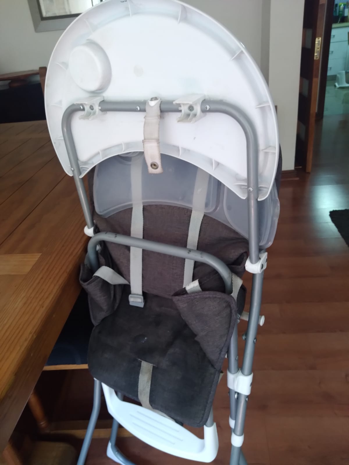 Silla de Comer Plegable Vectra Gris Bebesit - Imagen 3