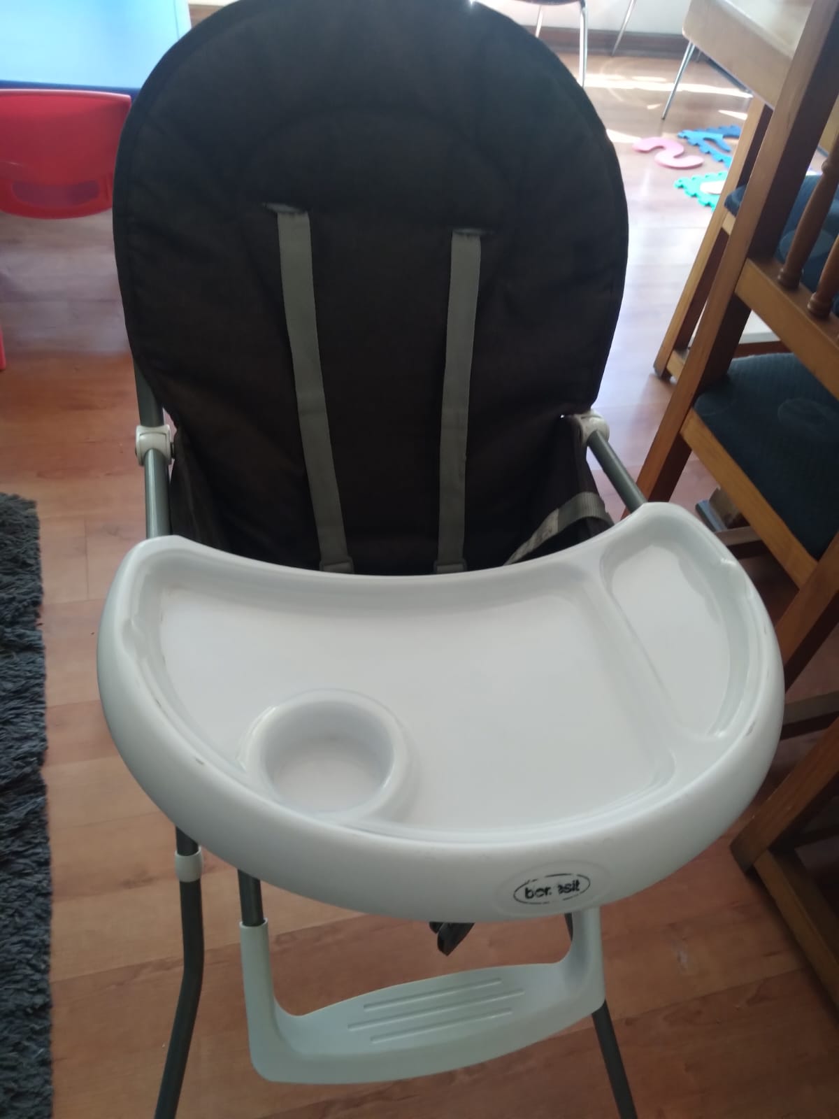 Silla de Comer Plegable Vectra Gris Bebesit - Imagen 4