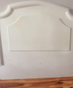 Respaldo de 2 plazas blanco moldura